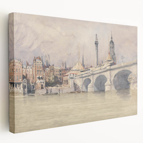Historic Realism Art | Opening of the New London Bridge by David Cox Print