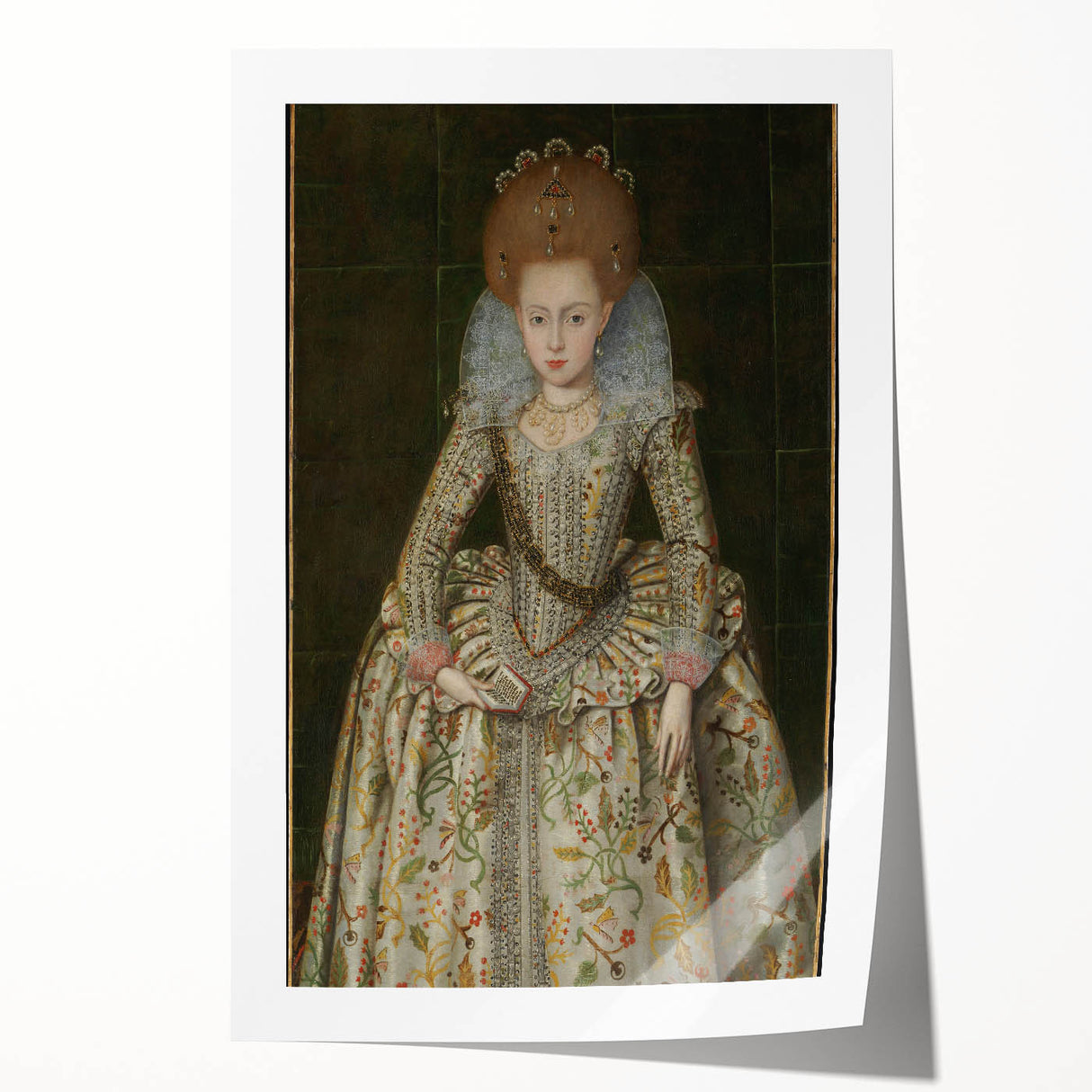 Robert Peake the Elder: Princess Elizabeth Renaissance Art Print