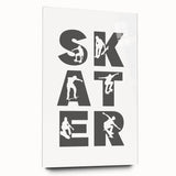 Skater Typography Wall Art - Boys Room Wall Art Kids Wall Art Prints
