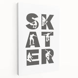 Skater Typography Wall Art - Boys Room Wall Art Kids Wall Art Prints