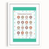 STEM Learning Wall Art - Mathematical Symbols Chart