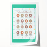 STEM Learning Wall Art - Mathematical Symbols Chart