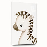 Playful Zebra Nursery Canvas Prints - Children's Wall Art