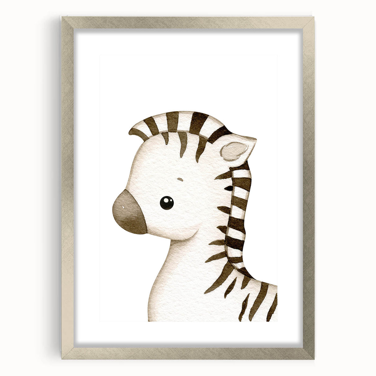 Playful Zebra Nursery Canvas Prints - Children's Wall Art