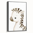 Playful Zebra Nursery Canvas Prints - Children's Wall Art