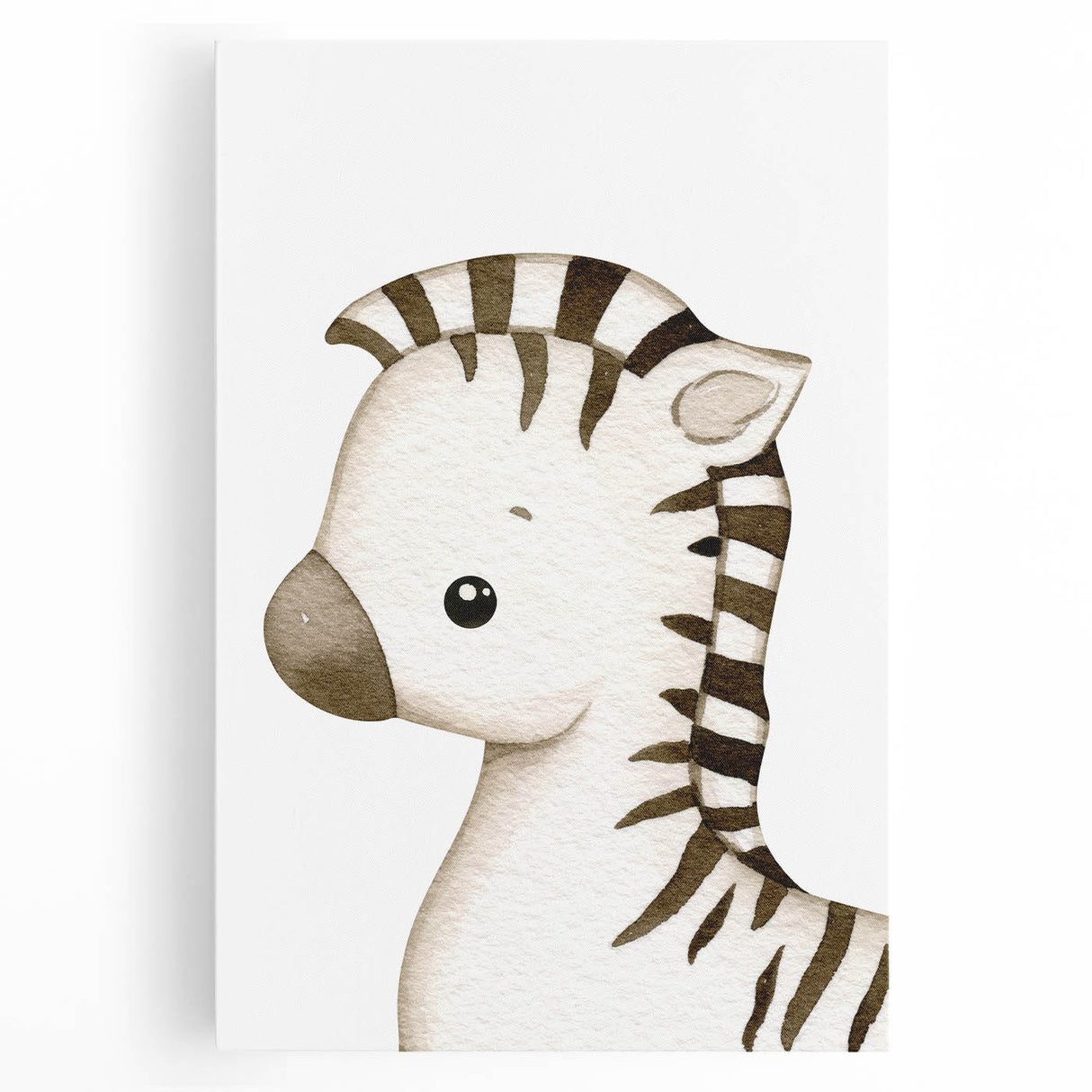 Playful Zebra Nursery Canvas Prints - Children's Wall Art