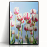 Large abstract wall art in vibrant green and yellow, framed in black acrylic, suitable for modern living room decor.