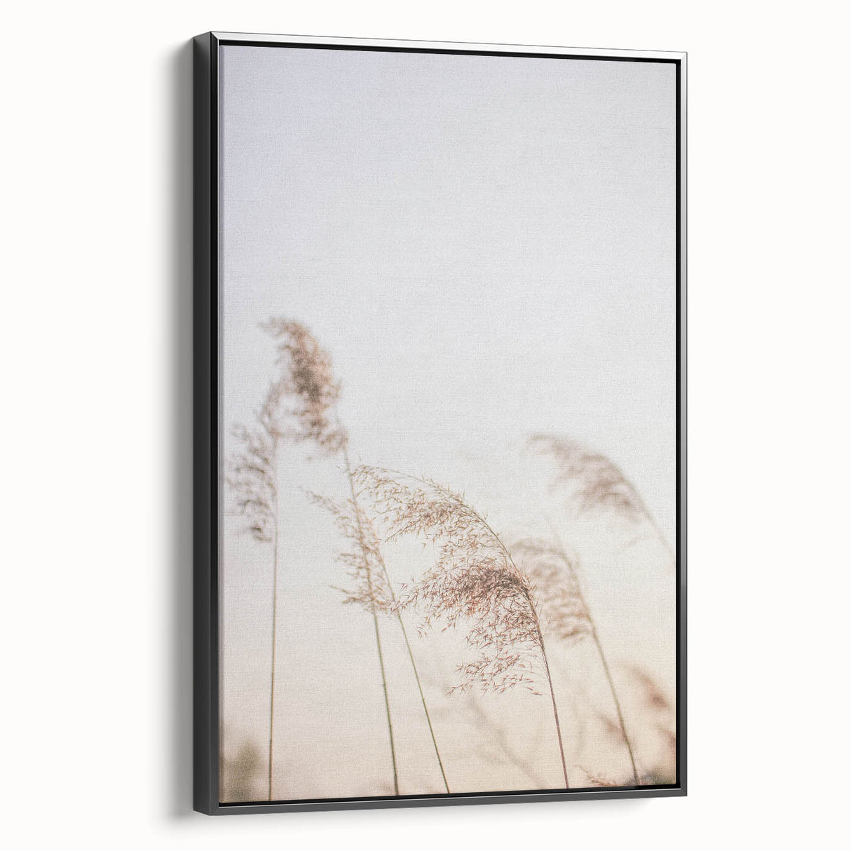 Black and white landscape art painting on framed canvas, featuring a vintage poster style, ideal for bedroom decor.