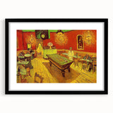 Extra large, textured abstract art print on canvas, featuring vibrant multicolored swirls, framed in black.