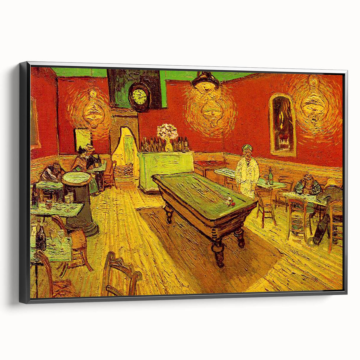 Black and white vintage poster art of a landscape on a framed canvas, suitable for bedroom decor.