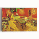 Large black and white canvas print of Van Gogh's Starry Night, ideal for kitchen wall art or bedroom ambiance.