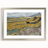 Impressionist Landscape Wall Art - Enclosed Field with Ploughman