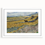 Impressionist Landscape Wall Art - Enclosed Field with Ploughman