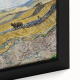Impressionist Landscape Wall Art - Enclosed Field with Ploughman