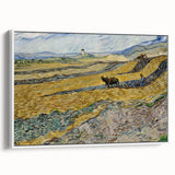 Impressionist Landscape Wall Art - Enclosed Field with Ploughman