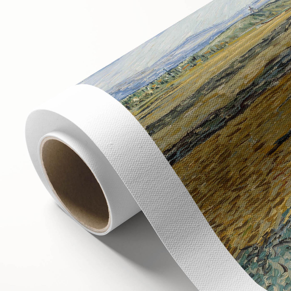 Impressionist Landscape Wall Art - Enclosed Field with Ploughman