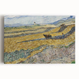 Impressionist Landscape Wall Art - Enclosed Field with Ploughman