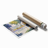 Modern Wall Art: Tranquil River Scene with Impressionist Style