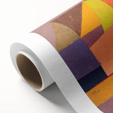 Modern Wall Art: Abstract Joyful Mountain Landscape in Vibrant Hues