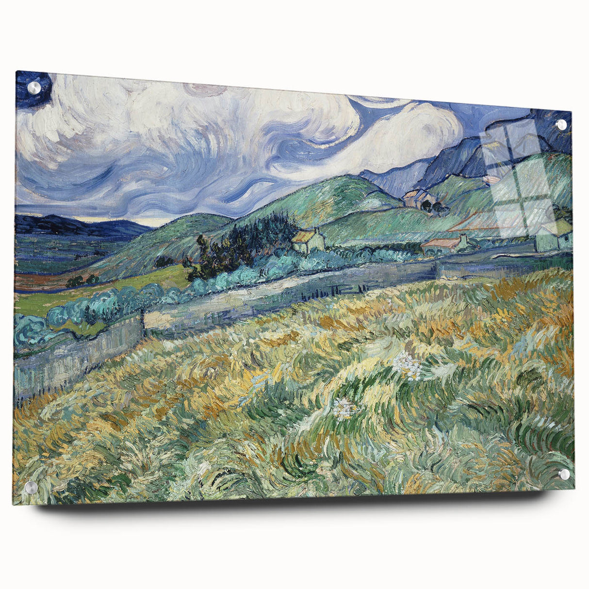 Impressionist Landscape Wall Art - Rolling Hills of Saint-Rémy