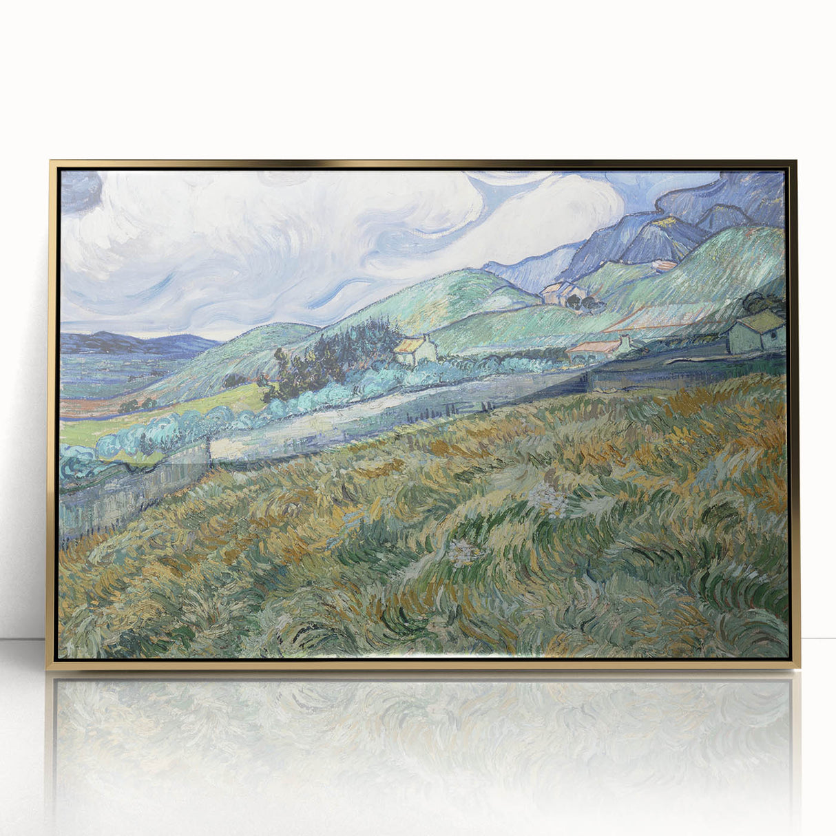 Impressionist Landscape Wall Art - Rolling Hills of Saint-Rémy