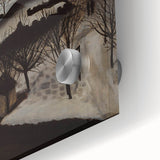 The Skating Rink Modern Wall Art – Enchanting Winter Scene