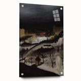 The Skating Rink Modern Wall Art – Enchanting Winter Scene