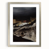 The Skating Rink Modern Wall Art – Enchanting Winter Scene