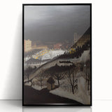 The Skating Rink Modern Wall Art – Enchanting Winter Scene