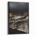 The Skating Rink Modern Wall Art – Enchanting Winter Scene