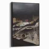 The Skating Rink Modern Wall Art – Enchanting Winter Scene