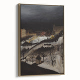 The Skating Rink Modern Wall Art – Enchanting Winter Scene