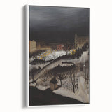The Skating Rink Modern Wall Art – Enchanting Winter Scene