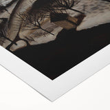 The Skating Rink Modern Wall Art – Enchanting Winter Scene