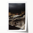 The Skating Rink Modern Wall Art – Enchanting Winter Scene