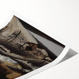 The Skating Rink Modern Wall Art – Enchanting Winter Scene