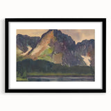 Majestic Mountain River Landscape - Rocky Hills Wall Art