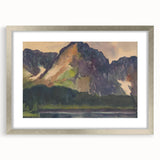 Majestic Mountain River Landscape - Rocky Hills Wall Art