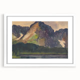 Majestic Mountain River Landscape - Rocky Hills Wall Art