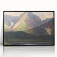 Majestic Mountain River Landscape - Rocky Hills Wall Art