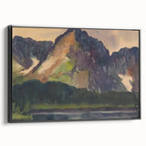 Majestic Mountain River Landscape - Rocky Hills Wall Art