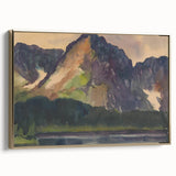 Majestic Mountain River Landscape - Rocky Hills Wall Art