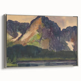 Majestic Mountain River Landscape - Rocky Hills Wall Art