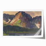 Majestic Mountain River Landscape - Rocky Hills Wall Art
