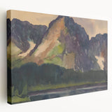 Majestic Mountain River Landscape - Rocky Hills Wall Art