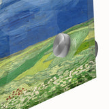 Wheatfield Under Thunderclouds - Impressionist Wall Art by Van Gogh