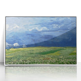 Wheatfield Under Thunderclouds - Impressionist Wall Art by Van Gogh