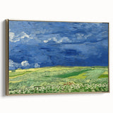 Wheatfield Under Thunderclouds - Impressionist Wall Art by Van Gogh