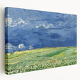 Wheatfield Under Thunderclouds - Impressionist Wall Art by Van Gogh