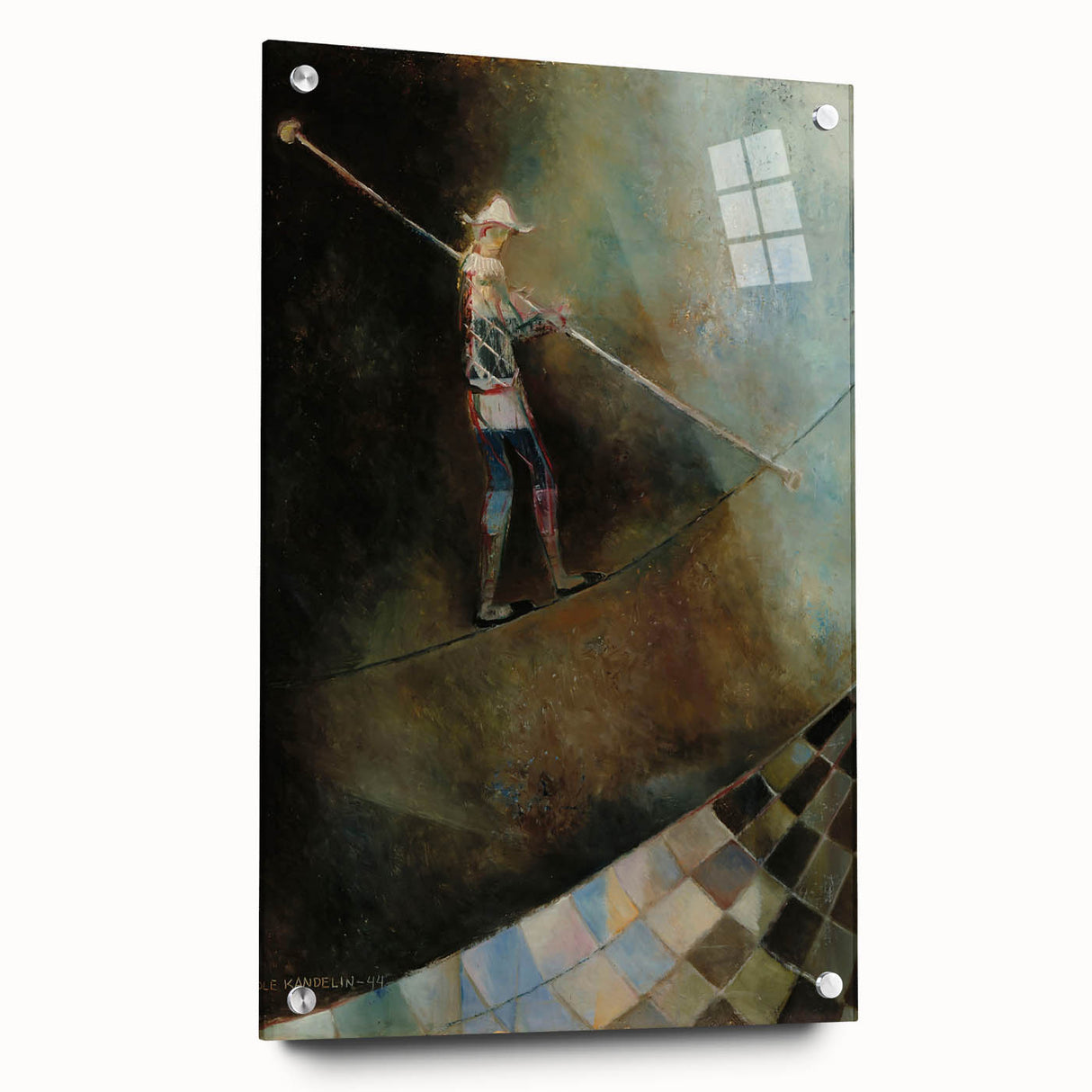 The Rope Dancer Modern Wall Art – Dynamic and Surreal Expression